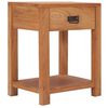 vidaXL Mesa de cabeceira 35x35x50 cm madeira de teca maci&ccedil;a