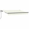 vidaXL Toldo retr&aacute;til Creme 250 x 200 cm tecido