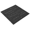 vidaXL Azulejo de Carpete Listrado Preto 50 x 50 cm 4 unid.
