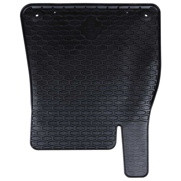 vidaXL Tapete de carro 4 pcs Preto Borracha