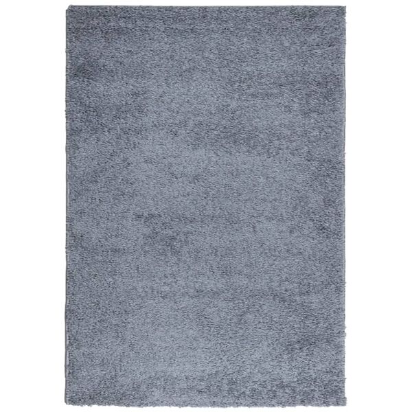 vidaXL Tapete shaggy de pelo alto PAMPLONA 140x200 cm azul