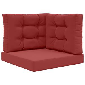vidaXL Almofada para Sof&aacute; Externo Poli&eacute;ster vermelho tinto 60 x 60 cm