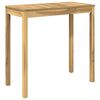 vidaXL Mesa de Bar de Jardim Branco 108,5 x 55 x 105 cm