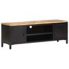 vidaXL M&oacute;vel de TV 120x30x40 cm madeira de mangueira &aacute;spera maci&ccedil;a