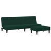 vidaXL 2 pcs conjunto de sof&aacute;s veludo verde-escuro
