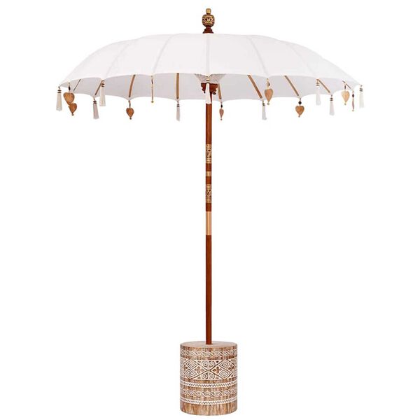 vidaXL Parasol Balin&ecirc;s com Base 260 180-190 cm