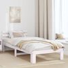 vidaXL Estrutura da Cama Branco 90 x 190 cm Madeira de Pinheiro Sólida
