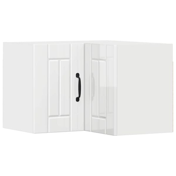 vidaXL Arm&aacute;rio de Cozinha Branco Brilhante 57 x 57 x 40 cm