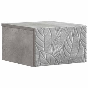 vidaXL Mesa Lateral de Parede Cinzento Cimento 34,5 x 33 x 20 cm