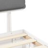 vidaXL Estrutura de Cama com Cabeceira Estofada Cinzento-claro
