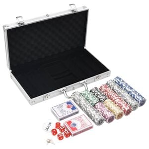 vidaXL Conjunto de fichas de p&oacute;quer 300 pcs 11,5 g