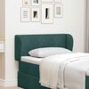vidaXL Orelha de Cabeceira Verde 40 x 23 x 6 cm Veludo