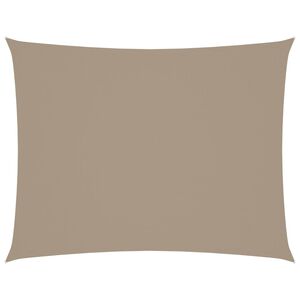 vidaXL Para-sol tecido oxford retangular 2x3 m cinzento-acastanhado