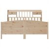 vidaXL Cama com estante sem colchão 180x200 cm pinho maciço