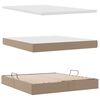 vidaXL Cama com arruma&ccedil;&atilde;o e colch&atilde;o Cappuccino 160 x 200 cm