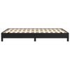 vidaXL Estrutura de cama 120x200 cm couro artificial preto