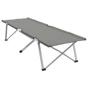 vidaXL Cama de Camping Dobr&aacute;vel Manual Cinzeto 194 x 62,5 x 42,5 cm
