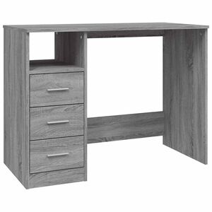 vidaXL Secret&aacute;ria c/ gavetas 102x50x76 derivados madeira cinza sonoma