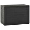 vidaXL Caixa de arruma&ccedil;&atilde;o de jardim 78x44x55 cm antracite