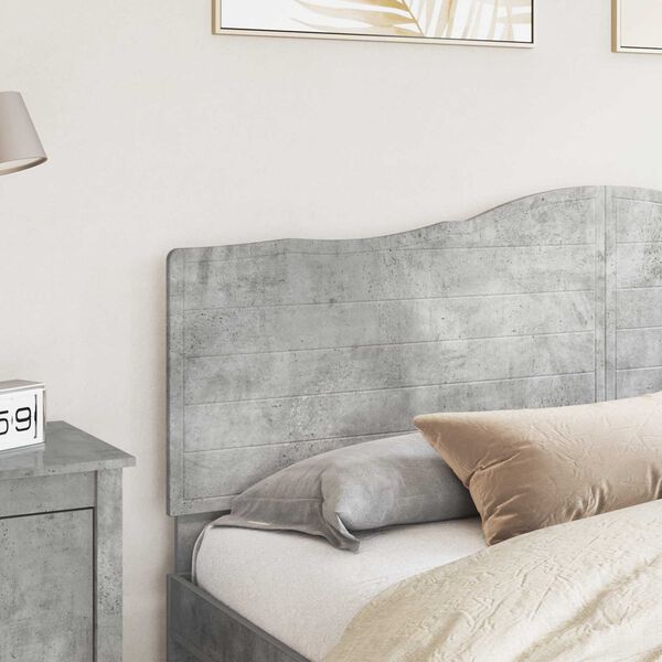 vidaXL Cabeceira Cinzento 200 cm Madeira processada