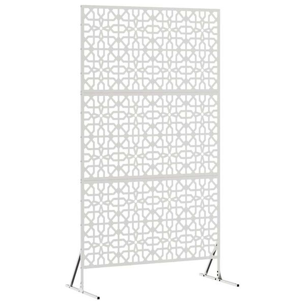 vidaXL Protetor de Privacidade Cinzeto 100 x 50 x 180 cm Aço