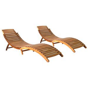 vidaXL Espregui&ccedil;adeiras 2 pcs madeira de ac&aacute;cia maci&ccedil;a