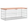 vidaXL Banco jardim design gabi&atilde;o 103x44x42 cm madeira douglas maci&ccedil;a