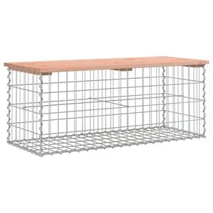 vidaXL Banco jardim design gabi&atilde;o 103x44x42 cm madeira douglas maci&ccedil;a