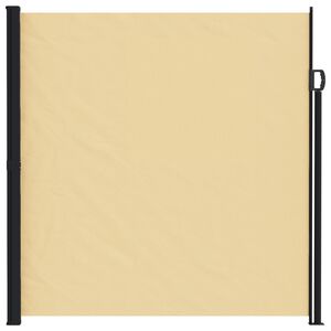 vidaXL Toldo Lateral Retr&aacute;til Areia 500 x 220 cm Poli&eacute;ster