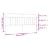 vidaXL Cabeceira de substitui&ccedil;&atilde;o 193 cm metal branco