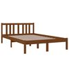 vidaXL Estrutura de cama 120x200 cm madeira maci&ccedil;a castanho mel