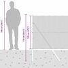 vidaXL Poste de Cerca Cinzeto 50 x 1,2 m (malha de 13 mm) A&ccedil;o e PVC