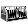 vidaXL Transportadora para c&atilde;es com porta dupla 89x69x50 cm