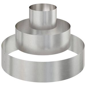 vidaXL Vaso de Jardim Prateado 90 x 90 x 20 cm A&ccedil;o inoxid&aacute;vel