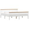 vidaXL Estrutura de cama com 4 gavetas 180x200 cm pinho maci&ccedil;o branco