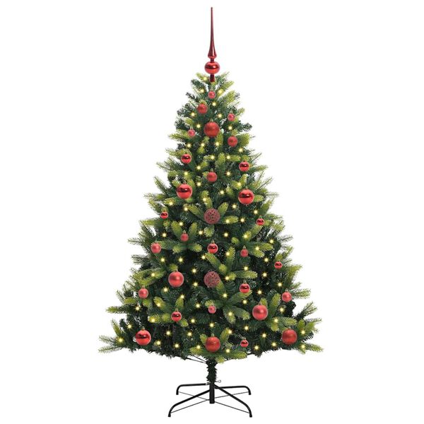 vidaXL &Aacute;rvore de Natal Artificial com Hastes Flex&iacute;veis 150 LEDs 120 cm