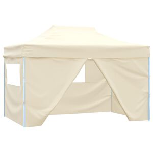 vidaXL Tenda de Festa 291 x 431 x 315 cm Creme Tecido Oxford