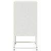 vidaXL Mesas de cabeceira 2 pcs 36x39x78 cm a&ccedil;o branco