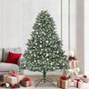 vidaXL &Aacute;rvore de Natal Artificial Verde 210 cm PVC, Pl&aacute;stico e A&ccedil;o