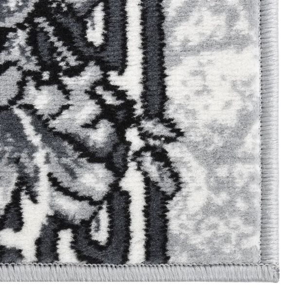 vidaXL Passadeira 100x350 cm polipropileno cinzento