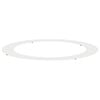 vidaXL adequado para Anel de &Aacute;rvore Plano Branco &Oslash;90/120 cm A&ccedil;o
