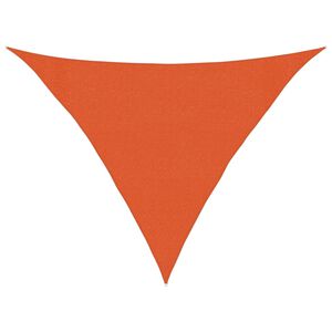 vidaXL Para-sol estilo vela 160 g/m&sup2; 3x3x4,2 m PEAD laranja