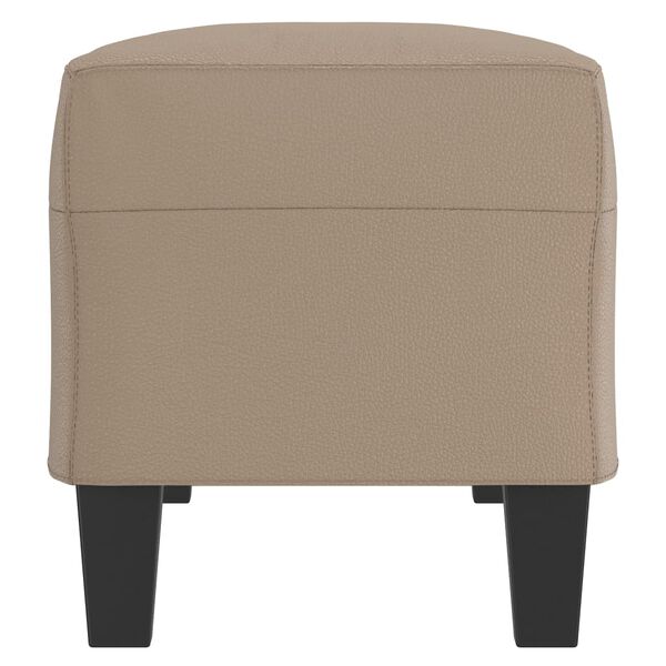 vidaXL Banco 100x35x41 cm couro artificial cor cappuccino