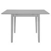 vidaXL Mesa de jantar extens&iacute;vel (80-120)x80x74 cm MDF cinzento