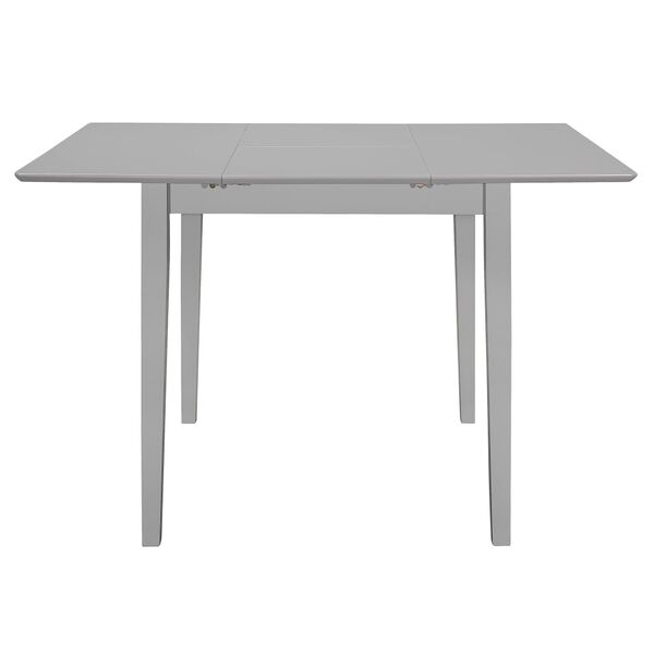 vidaXL Mesa de jantar extens&iacute;vel (80-120)x80x74 cm MDF cinzento