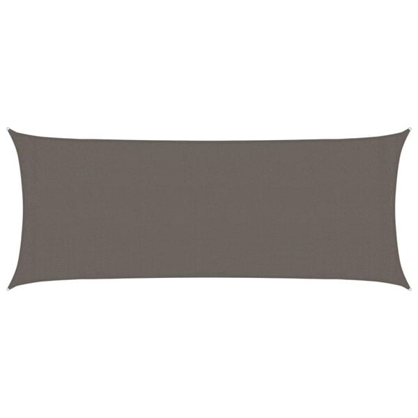 vidaXL Para-sol estilo vela 160 g/m&sup2; 2x5 m PEAD antracite