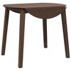 vidaXL Mesa de jantar madeira seringueira maci&ccedil;a castanho