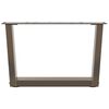 vidaXL P&eacute;s para mesa de centro em formato de V, 2 pe&ccedil;as, a&ccedil;o natural, 50x(30-31,3) cm, a&ccedil;o