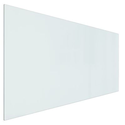 vidaXL Placa de vidro para lareira retangular 120x60 cm