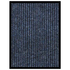 vidaXL Tapete de porta &agrave;s riscas 40x60 cm azul